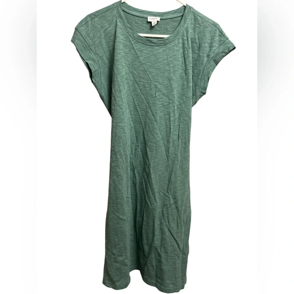 J. Crew Sage Green Tie Dress